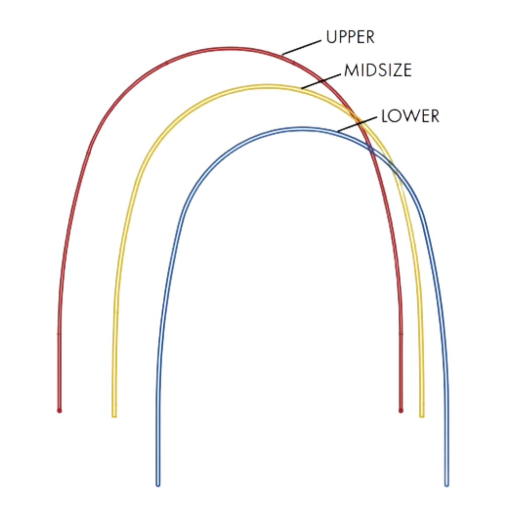 NiTi Natural rectangular 100buc.