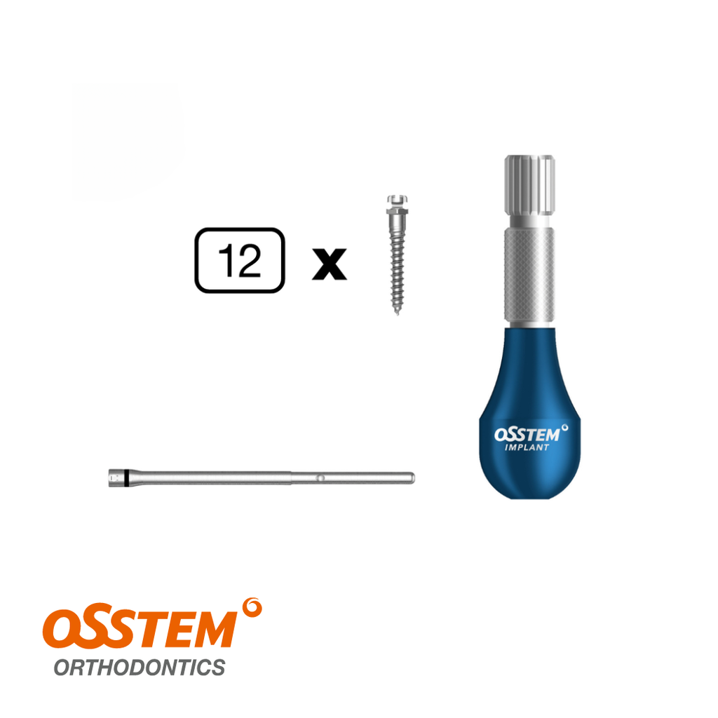 12x OrthAnchor Mini Screws Bracket Head + Screwdriver