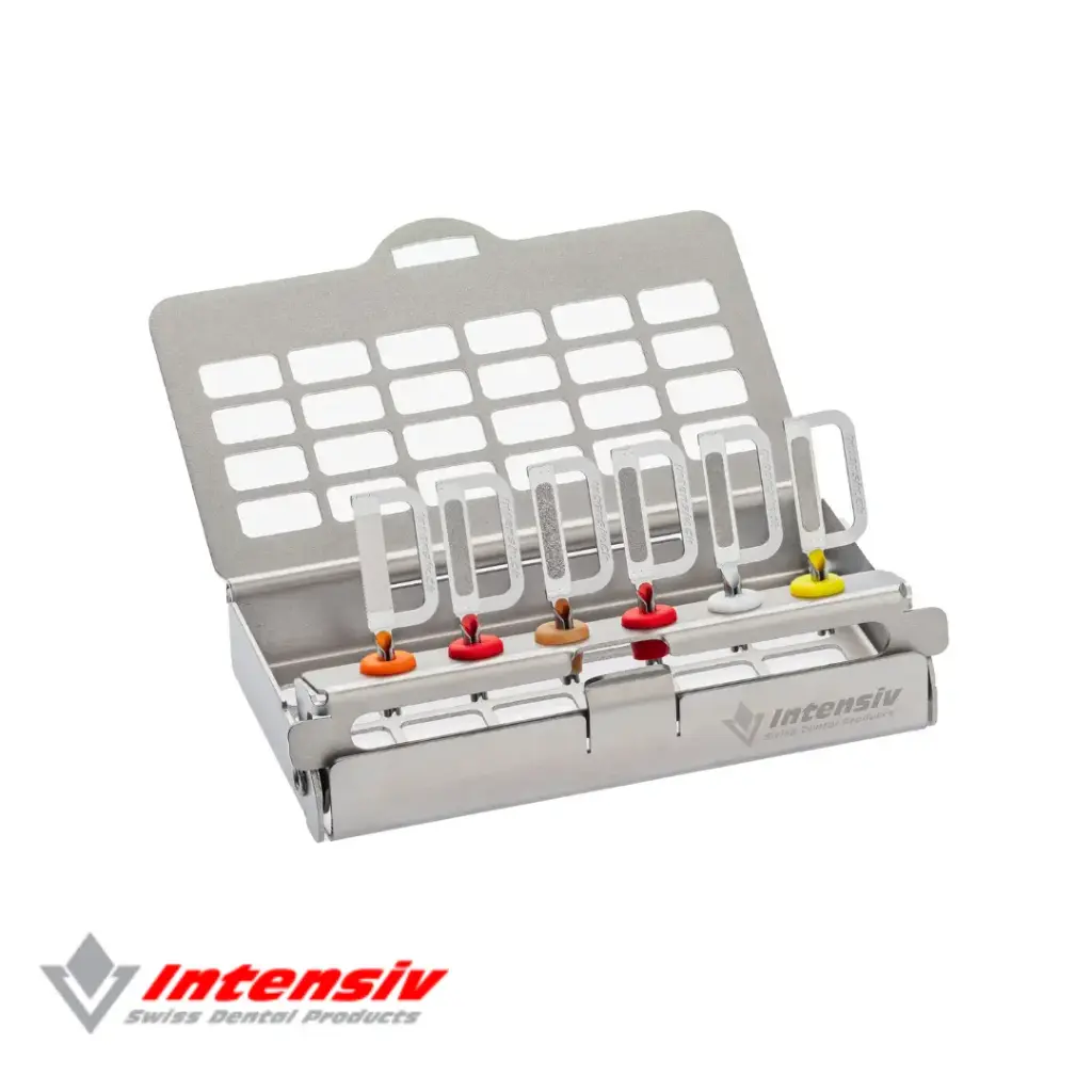 Sistema Intensiv Ortho-Strips Set01, vassoio con Opener e Central a doppia faccia 