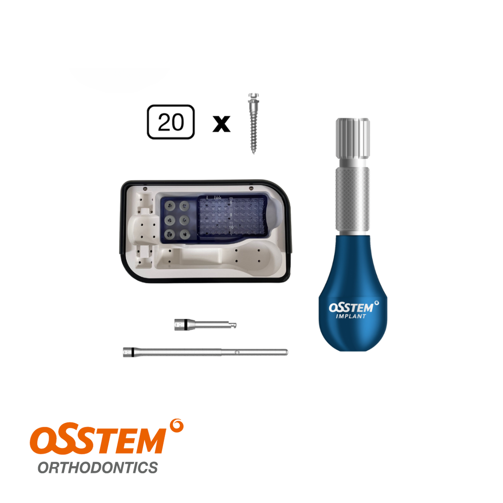 20x OrthAnchor bracket-type mini implants with instruments